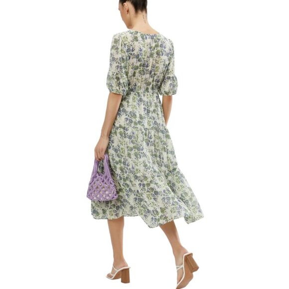 Oak + Fort Floral Midi Dress - Picture 3 of 12